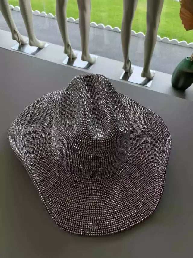 Chapéu de Strass Vermelho